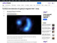 Furthest ever detection of a galaxy’s magnetic field – study